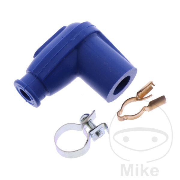 Spark plug connector LBER-B 90° blue NGK for Kawasaki KX 500 Maico GM GS MC
