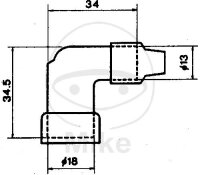 Spark plug connector LZFH 10/12/14 mm 90° M4 black NGK
