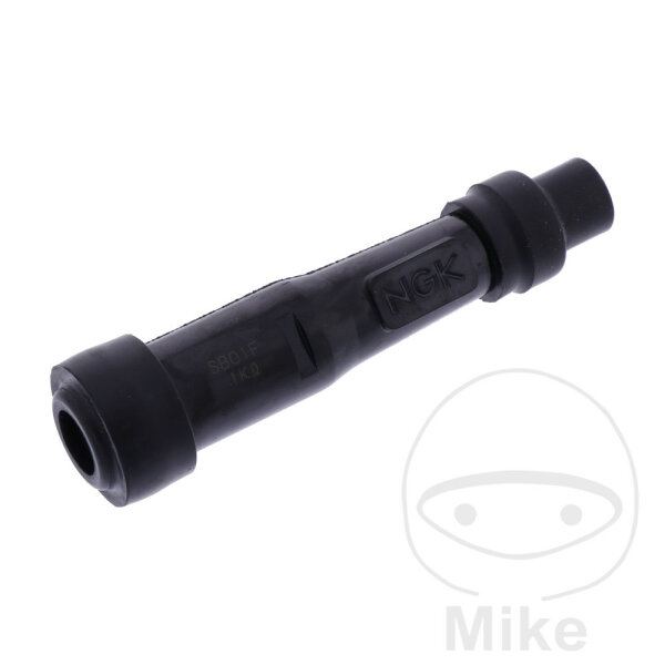 Spark plug connector SB01F 14 mm 0° M4 black NGK