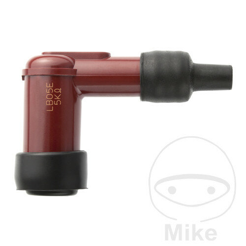 Zündkerzenstecker LB05E-R 14 mm 90° rot NGK für Kawasaki KE KH Yamaha TZR YZ
