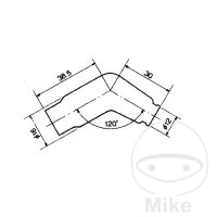 Spark plug connector VD05EMH 10/12 mm 120° black NGK for KTM XC Quad 525 # 09-13
