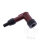 Conector bujía LD05F-R 10/12 mm 90° M4 rojo NGK
