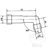 Spark plug connector XD05F 10/12mm 102° M4 black NGK...