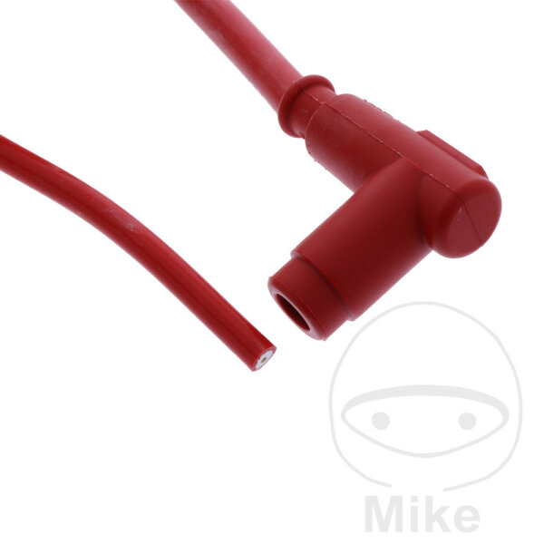 Spark plug connector CR2 Racing 10/12/14 mm 90° M4 red for Honda Suzuki Yamaha