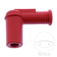 Cosse de bougie PRO5U 10/12/14 mm 90° rouge silicone