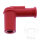 Spark plug connector PRO5U 10/12/14 mm 90° red silicone