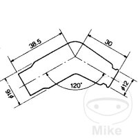 Zündkerzenstecker VD05FMH 10/12 mm 120° M4...