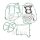 Kit di guarnizioni ATH senza guarnizioni dellalbero per Yamaha XP 500 ABS 2012