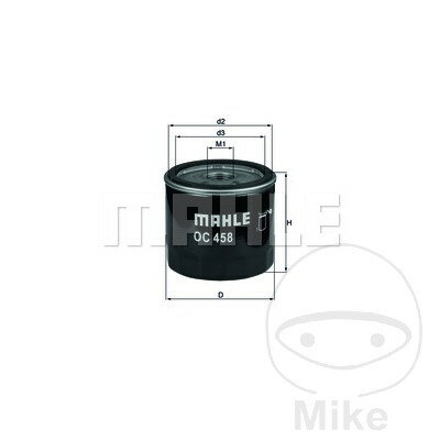 Oil filter OC458 MAHLE for Royal Enfield Continental Interceptor 650 # 2018-2021