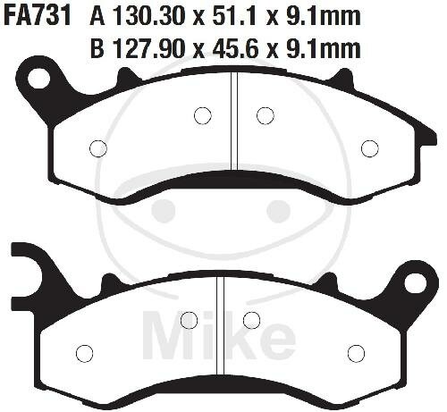 EBC Brake pad set Sinter R Off-Road FA731R