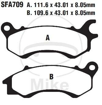 EBC SFA HH Scooter Sintered Brake Pads SFA709HH