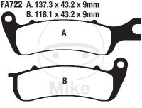 EBC Plaquettes de frein standard FA722