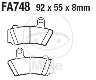 EBC Bremsklotz Satz Sinter HH FA748HH