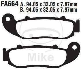 EBC Brake Pads Standard FA664TT