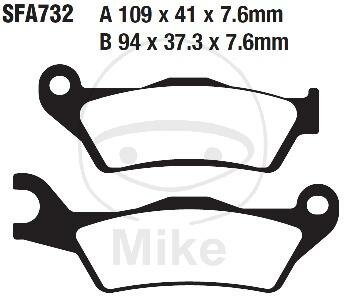 EBC Scooter brake pad set organic SFA732