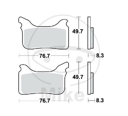 TRW Brake pad set Sinter TRQ MCB793TRQ