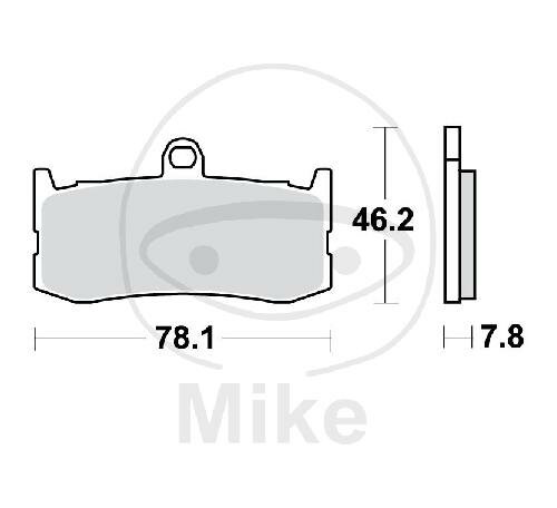 TRW Brake pad set Sinter TRQ MCB816TRQ