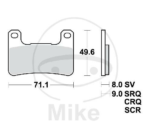 TRW Brake pad set Sinter TRQ MCB752TRQ