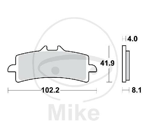 TRW Brake pad set Sinter TRQ MCB858TRQ