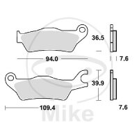 TRW Bremsklotz Satz Sinter TRQ MCB896TRQ