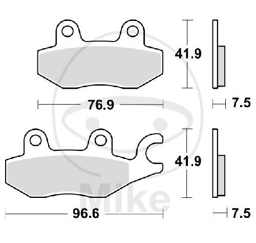 TRW Brake pad set Sinter TRQ MCB900TRQ