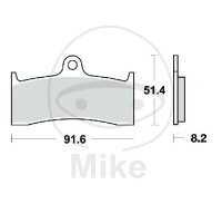 TRW Brake pad set Sinter TRQ MCB660TRQ