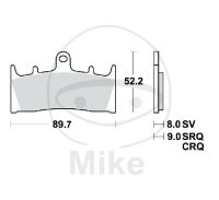 TRW Set di pastiglie freno Sinter TRQ MCB659TRQ