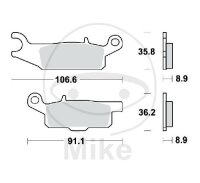 TRW Brake pad set Sinter SI MCB804SI