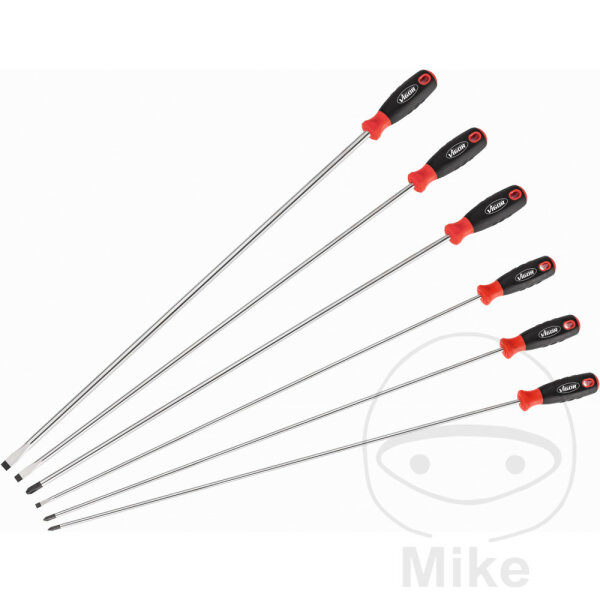 Vigor screwdriver set slot phillips extra long 6 pieces