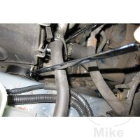 Articulated ratchet wrench 1/4" hexagonal and square, lockable
