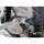 Articulated ratchet wrench 1/4" hexagonal and square, lockable