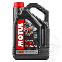 Huile moteur 10W50 4T 4 litres Motul synthétique 7100