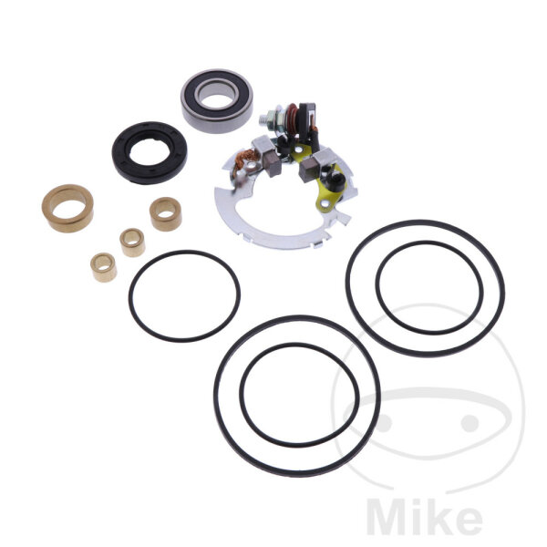 Starter motor repair kit with bracket for Kawasaki KEF KLF KVF 300