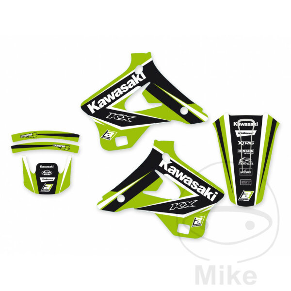 Sticker set BBR Dream 4 for Kawasaki KX 125 250 K # 1994-1998