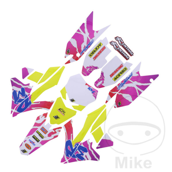 Sticker set BBR Retro for Suzuki RM-Z 250 2019-2022 # RM-Z 450 2018-2022
