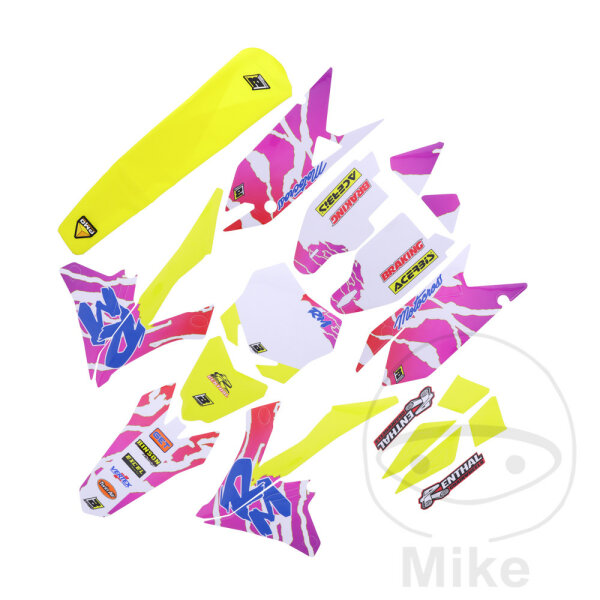 Set de pegatinas BBR Retro para Suzuki RM-Z 250 2019-2022 # RM-Z 450 2018-2022