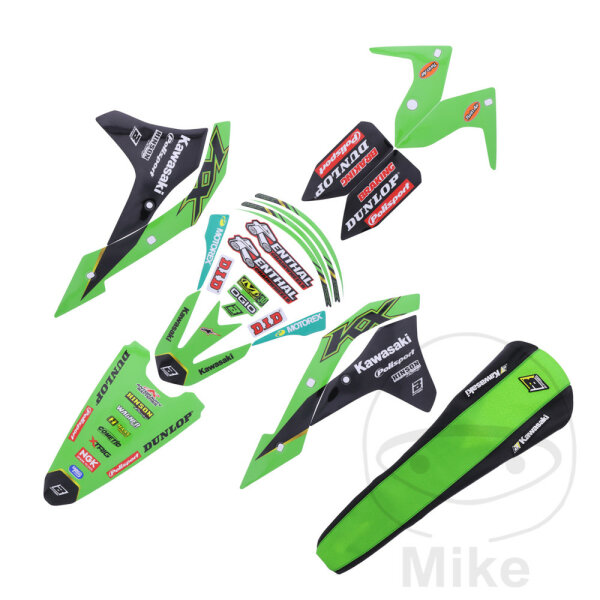 Sticker set complete BBR Replica Racing 2021 for Kawasaki KX-F 250 # 2017-2019