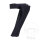 BBR start numbers - content 3 pieces black, 13x7 cm, number 7