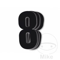 BBR start numbers - content 3 pieces black, 13x7 cm,...