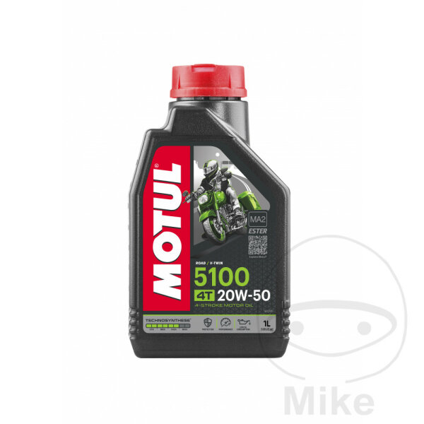 Engine oil 20W50 4T 1 liter Motul HC-Synthesis 5100