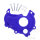 Ignition cover protection blue 98 for Yamaha YZ-F 250 # 2014-2018