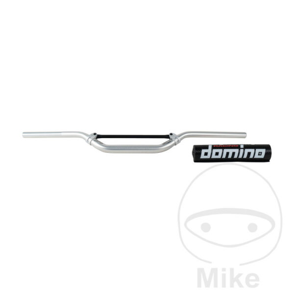 Manillar HRB aluminio plata 22 mm Domino Offroad High Bend