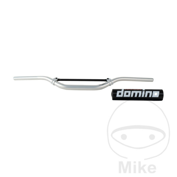 Manillar HSA aluminio plata 22 mm Domino Offroad High Bend