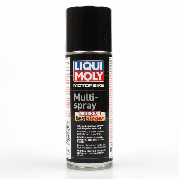 Multispray pour moto lubrifie, débloque, protège et entretient 200 ml