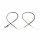 Throttle Cable Set for Kawasaki GPZ 900 R # 86-90 # 54012-1272 54012-1273