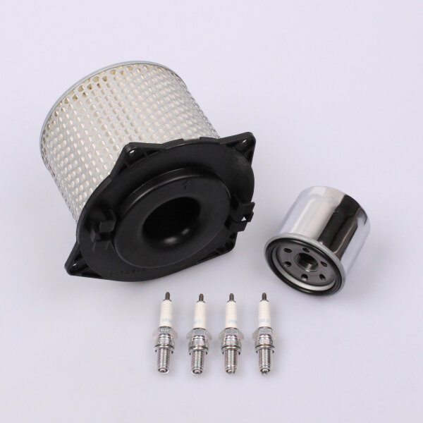 Air Filter Oil Filter Spark Plugs Maintenance Set for  Suzuki GSX 600 # 92-97