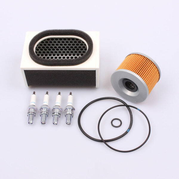 Air Filter Oil Filter Spark Plugs Set for Kawasaki GPZ 600 R GT 550 G ZR 750 C