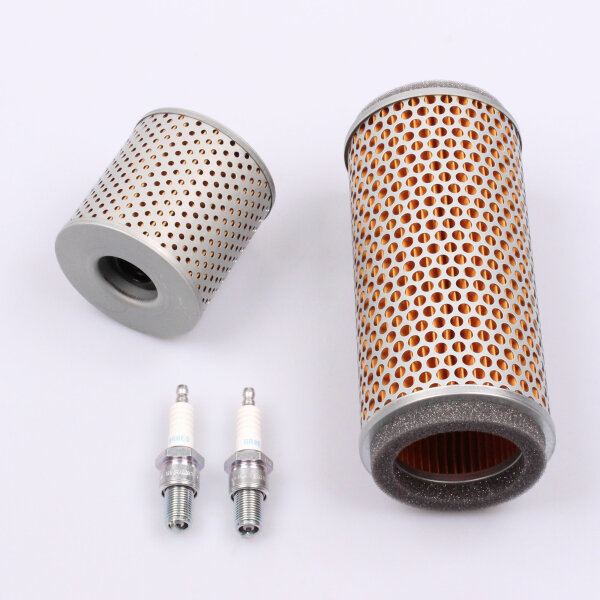 Air Filter Oil Filter Spark Plugs Set for Kawasaki Z 750 B 76-78 # Z 750 Y 82-83