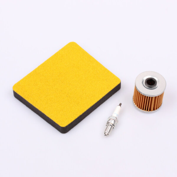 Air Filter Oil Filter Spark Plug Maintenance Set for Kawasaki KLR 600 B # 85-89