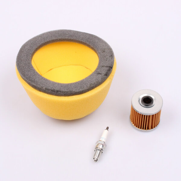 Air Filter Oil Filter Spark Plug Maintenance Set for Kawasaki KLX 650 R # 93-01